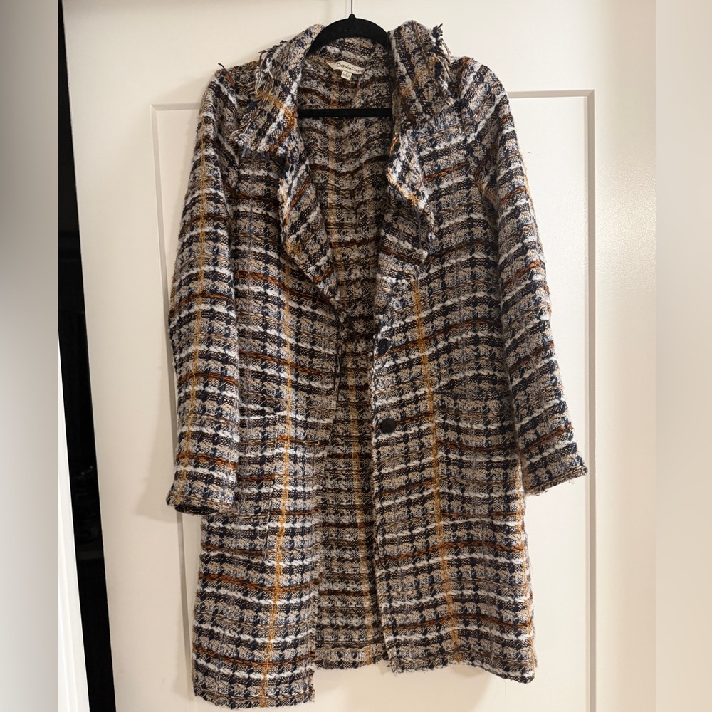 DAVI & DANI Multicolor Tweed Coat - Picture 2 of 6